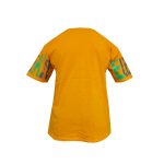 تی شرت آستین کوتاه پسرانه مدل الفبا PJ1096 رنگ نارنجی