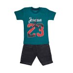 ست تی شرت و شلوارک پسرانه مدل بسکتبال کد PJ1056 | 60 | گارانتی سلامت فیزیکی کالا