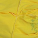 ست تی شرت آستین کوتاه و شلوار دخترانه مدل اسب تک شاخ PJ1150 رنگ زرد
